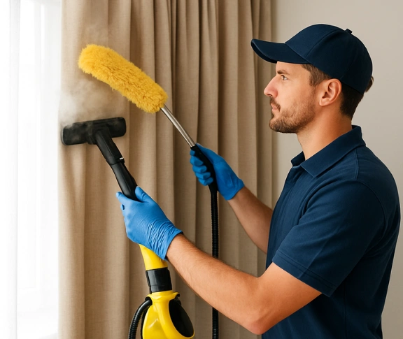 Trusted blind cleaning technician Matty Curtain Cleaning yeerongpilly QLD